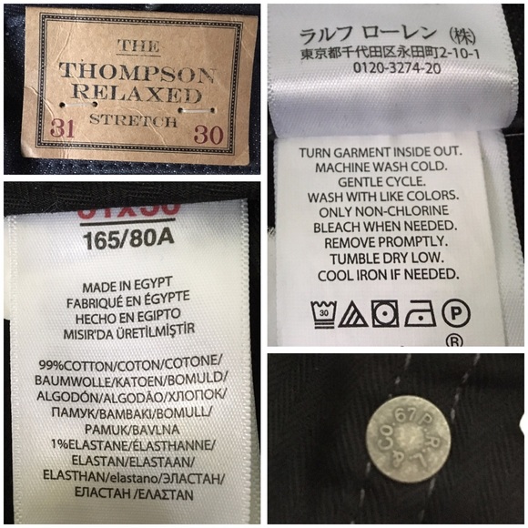 NWT Polo W31 L30 Thompson Relaxed Stretch Jeans - Picture 7 of 8